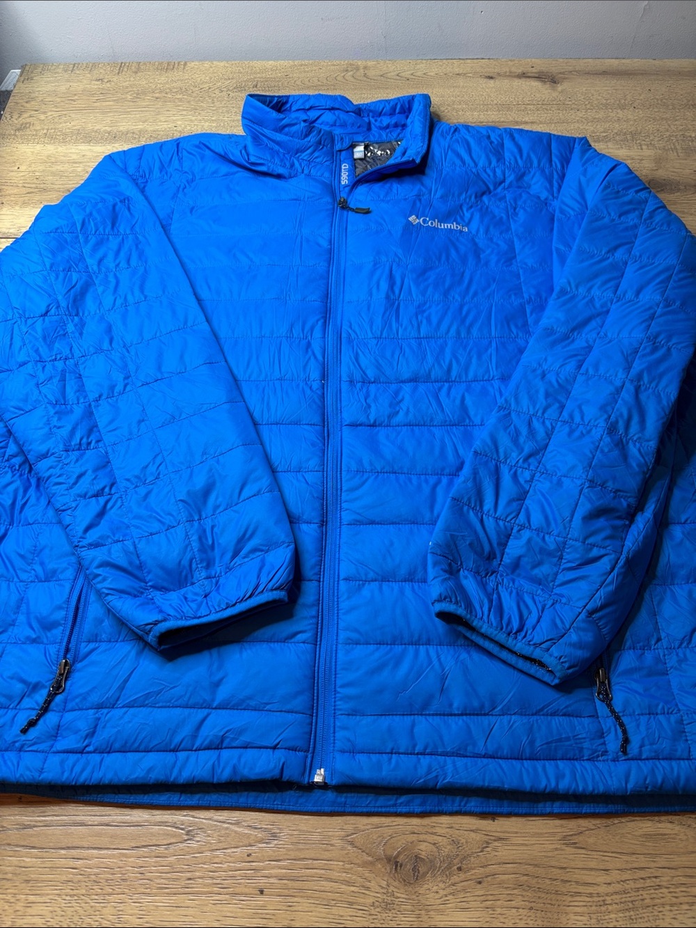 Columbia Men's TurboDown Electric Blue Quilted Puffer Down Jacket Size 4XLT